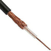 Кабель RG-58C/U, (19x0, 18Cu/64x0,10TCСА), діам-5м, чорний