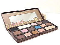 Палетка теней too faced chocolate bar на 16 оттенков