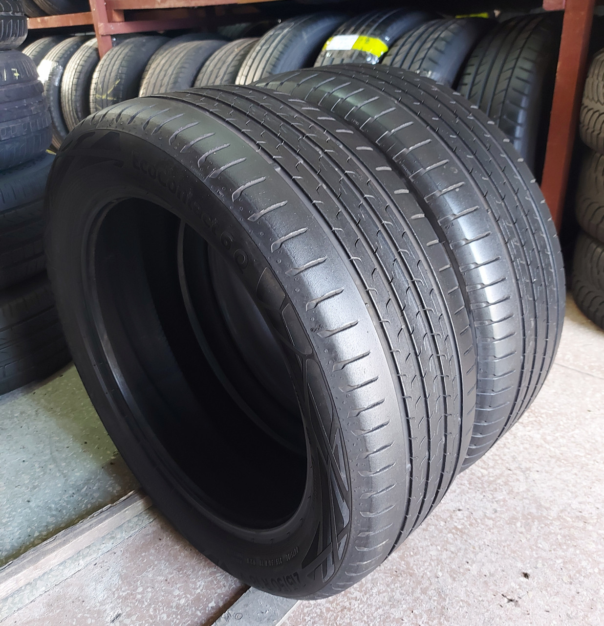 Шини б/у 215/50 R18 Continental EcoContact 6Q, пара