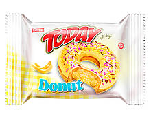Пончик бісквітний банановий Elvan TODAY DONUT BANANA, 50 г