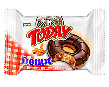 Пончик бісквітний карамельний Elvan TODAY DONUT CARAMEL, 50 г