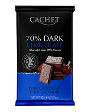Шоколад Cachet екстра чорний 70%, 300 г