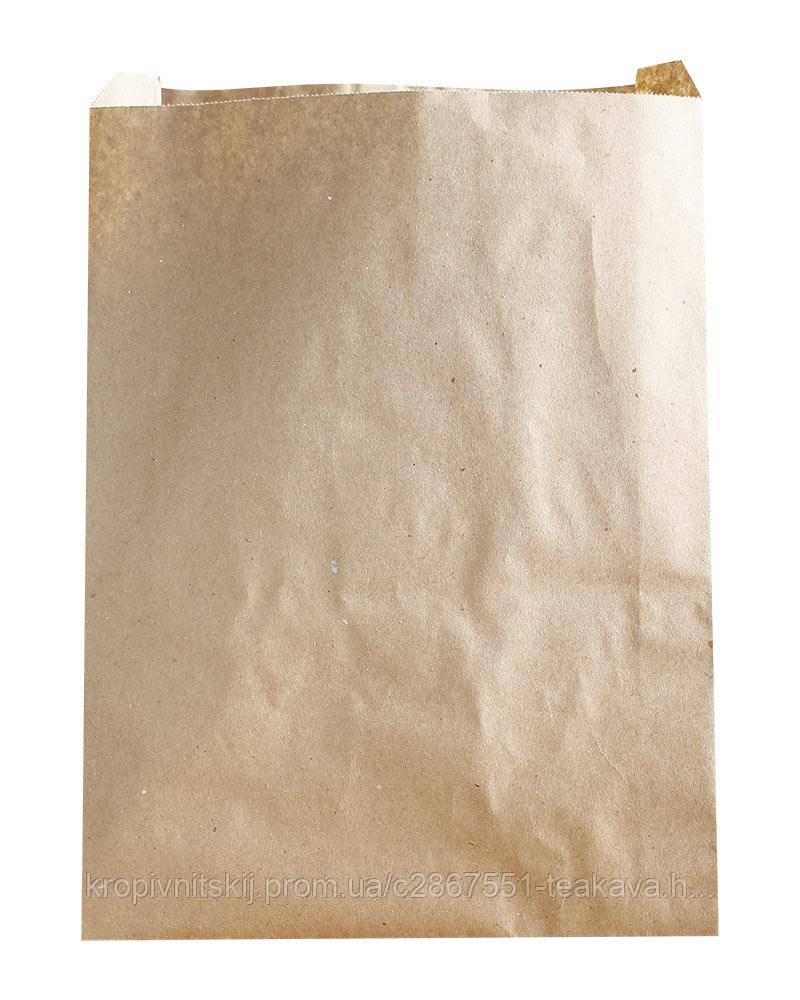 Крафт пакет паперовий 210х250х40 мм, 100 шт., фото 1