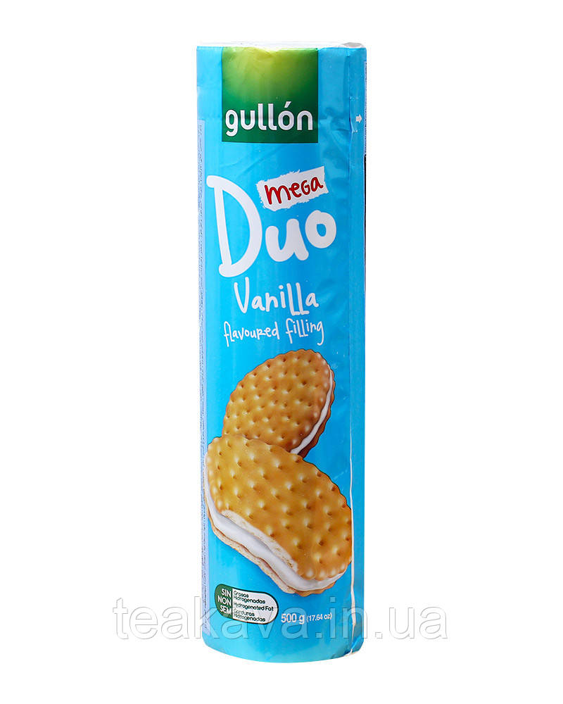 Печінка сендвіч з ванільної прошаркою GULON Duo Mega Vanilla, 500 г