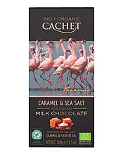 Шоколад Cachet Tanzania молочний з солоною карамеллю 40%, 100 г
