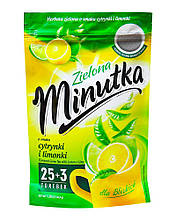 Чай зелений Minutka з лимоном та лаймом у пакетиках, 36,4 г (28шт*1,3г)