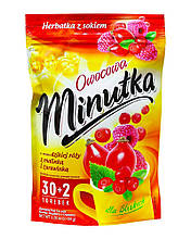 Чай фруктовий Minutka з шипшиною, малиною та журавлиною в пакетиках, 64 г (32шт*2г)