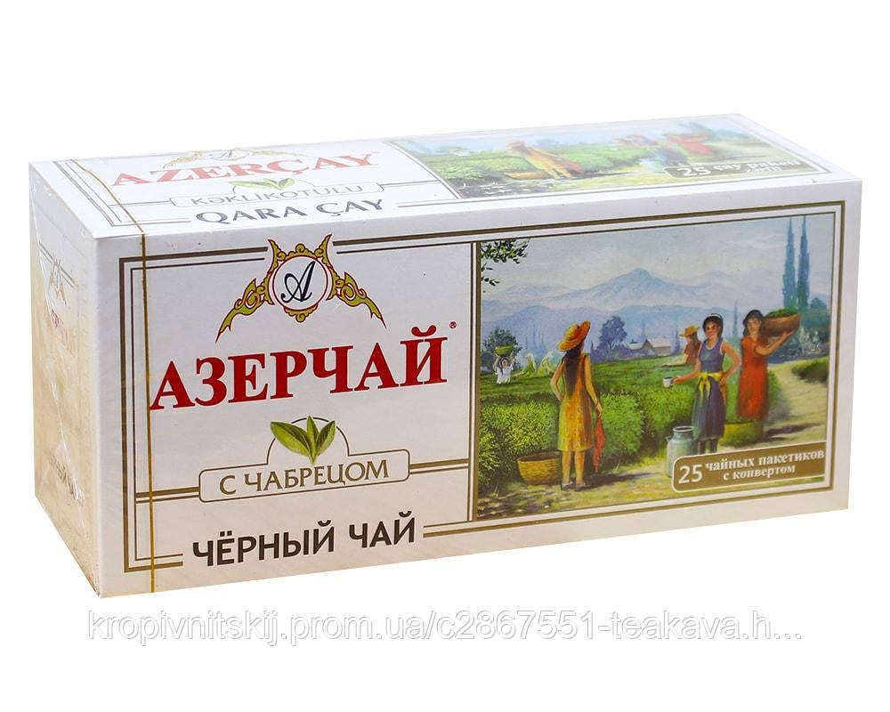 Чай чорний з чебрецем Azercay, 2 г*25 шт (в пакетиках) (4760062104219), фото 1