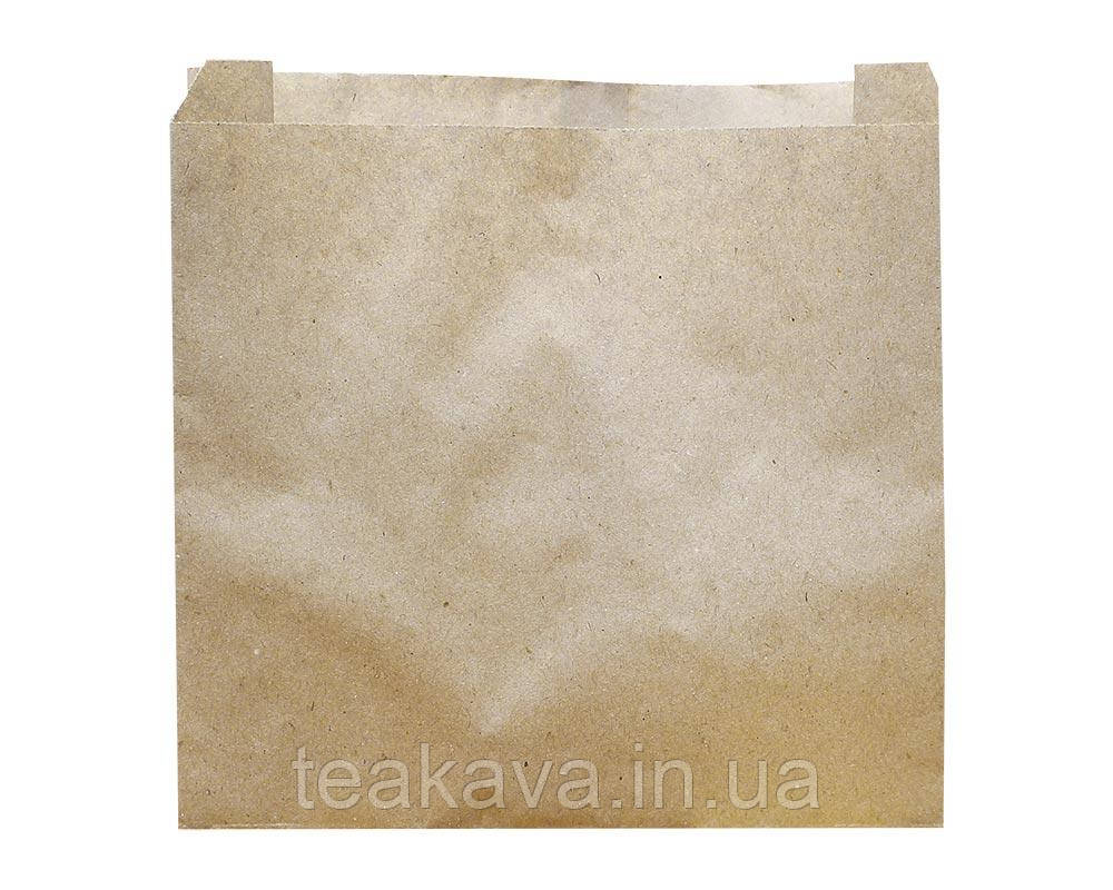 Крафт пакет паперовий 250х250х60 мм, 100 шт., фото 1