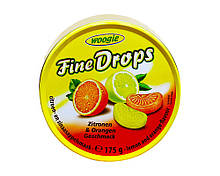 Льодяники зі смаком лимон-апельсин Woogie Fine Drops Zitronen & Orangen, 175 г