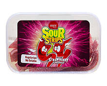 Конфети жувальні з смаком клубники JOUY & CO Sour Strips Stravberry Flavoured, 225 г