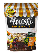 Мюслі з фруктами, горіхами і насінням Hello Day! Muesli Fruts & Nuts, 300 г