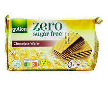 Вафлі без цукру з шоколадною прошаркою GULON ZERO Chocolate Wafer,180 г