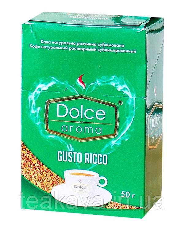 Кава розчинна в стиках Dolce Aroma Gusto Ricco (2 г*25 шт/уп), 50 г (4820093481502)