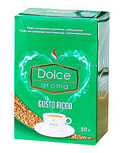 Кава розчинна в стіках Dolce Aroma Gusto Ricco, 2 м*25 шт/уп (50 г)