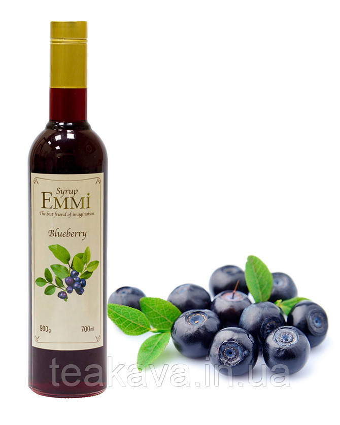 Сироп Emmi Чорниця 0,7 л (скляна пляшка), фото 1