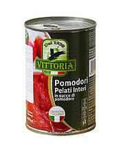 Помідори цілі в томатному соку VITTORIA Pomo Pellati Interi, 400 г
