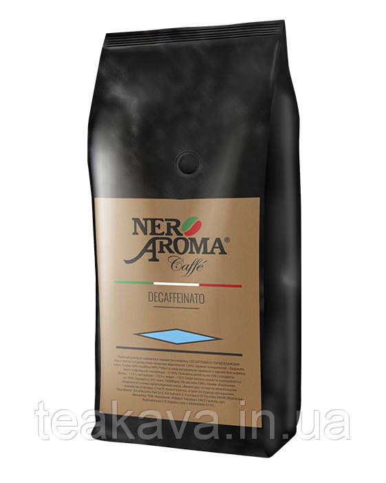 Кава в зернах Aroma Nero Decaffeinato (без кофеїну), 1 кг (60/40)
