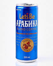 Напій кавовий негазований Let's Be Арабіка ЛОТТЕ, 235 мл (LET`S BE Arabica LOTTE)