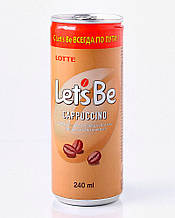Напій кавовий негазований Let's Be Капучино ЛОТТЕ, 240 мл (LET`S BE Cappuccino LOTTE)