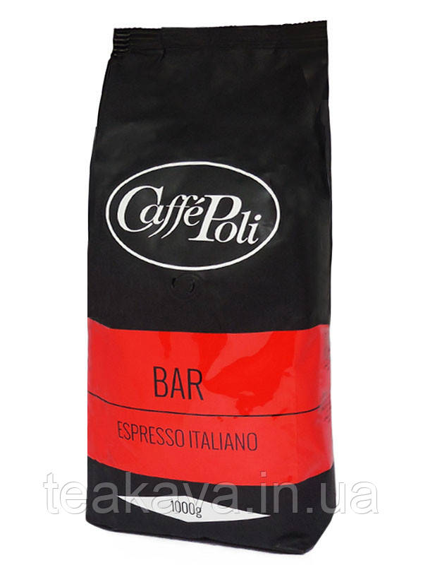 Кава в зернах Caffe Poli Bar, 1 кг (50/50)