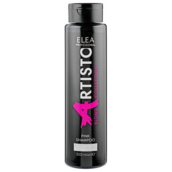 Тонувальний шампунь для освітленого волосся Рожевий Elea Professional Artisto Pink Shampoo 300 мл