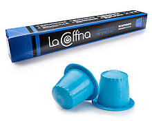 Кава в капсулах La Cоffina DECAFFEINATO Nespresso (без кофеїну), 10 шт (50/50)