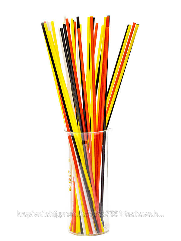 Трубочка мохіто кольорова, USA, d3, 26,5 см, 300 шт., фото 1