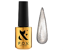 База з ефектом котяче око F.O.X Base Cat Eye 004, срібло, 7 мл