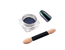 Дзеркальна пудра для втирання "Майський Жук" Starlet Professional 02, колір зелений
