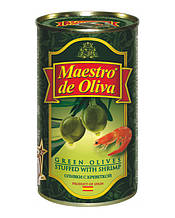 Оливки з креветкою Maestro de Oliva, 280 г (ж/б)
