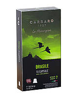 Кофе в капсулах Carraro Brasile NESPRESSO, 10 шт (моносорт арабики) 8000604900487