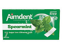 Жевательная резинка без сахара со вкусом зеленой мяты Aimdent SPEARMINT, 7 шт/уп 8680976404563