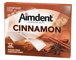 Жувальна гумка без цукру зі смаком кориці Aident CINNAMON, 12 шт./пач. (8681259504123)