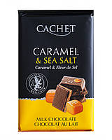 Шоколад Cachet молочный с соленой карамелью 32%, 300 г