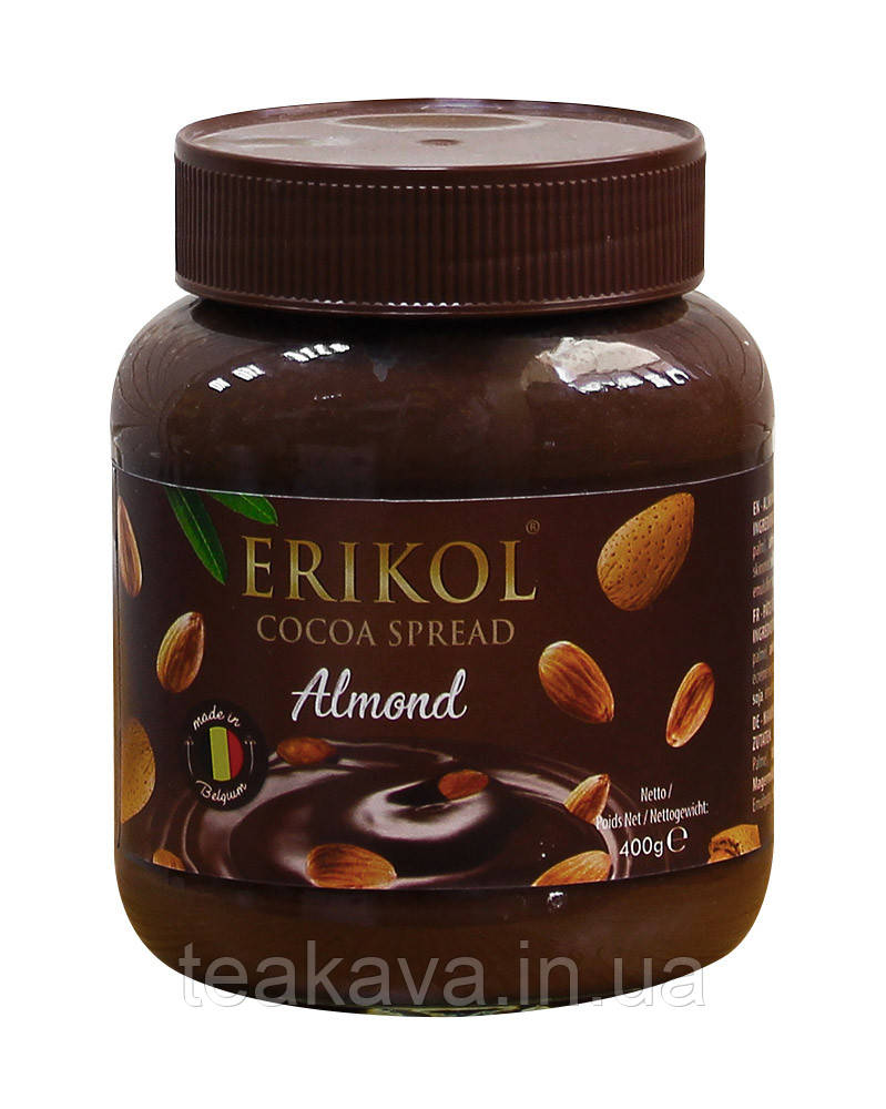 Шоколадна паста з мигдалем Erikol Almond, 400 г
