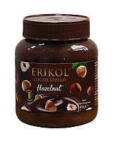 Шоколадная паста с лесным орехом Erikol Hazelnut, 400 г (4260421985515)