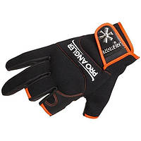 Перчатки Norfin Pro Angler 3 Cut Gloves 02 703059-M с тремя открытыми пальцами размер M 21 см