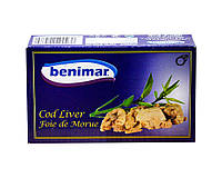 Печень трески копченая Benimar Cod Liver Foie de Morue, 100 г 8436008205789