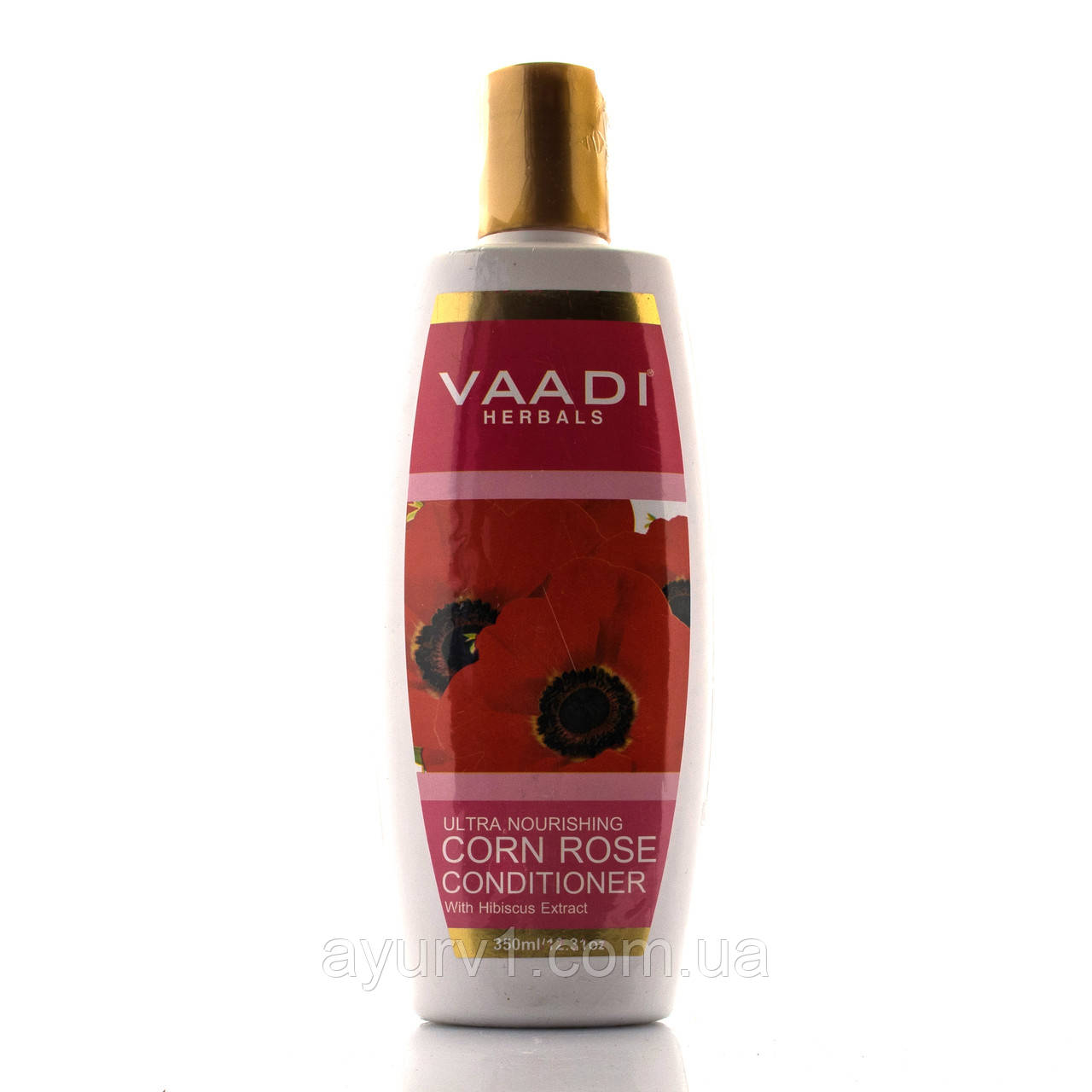 Чудово розгладжуючий кондиціонер з кукурудзяною трояндою та гібіскусом, Vaadi Herbals, Індія 350мл