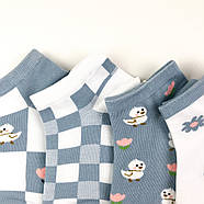 Жіночі короткі бавовняні шкарпетки з малюнком Шугуан, фото 2