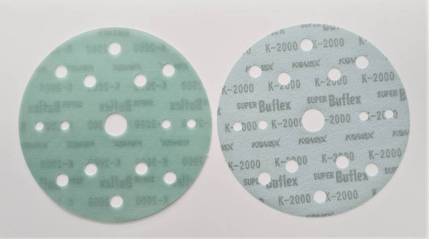 Зелений абразивний шліфувальний круг KOVAX BUFLEX DRY GREEN K2000 D=152mm /15 отв. (уп.- 25 шт.), Японія, фото 2