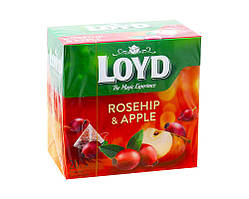 Чай фруктовий Шипшина-яблуко LOYD Rosehip & Apple, 40 г (20шт * 2г)