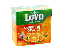 Чай фруктовий Освіжаючий апельсин LOYD Fresh Orange, 44 г (20шт * 2,2 г)