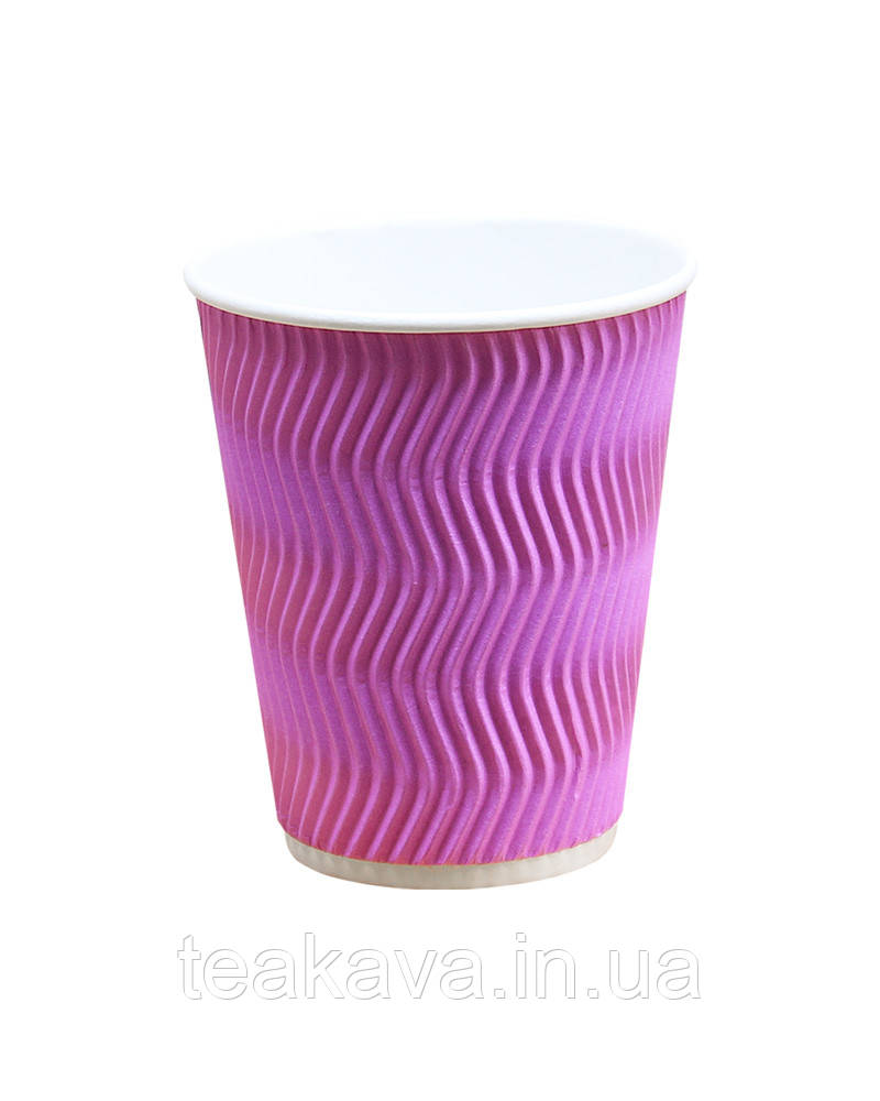 Гофростакан 175 мл лавандовий, 20 шт., фото 1