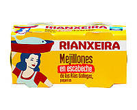 Мидии маринованные Rianxeira, 2шт*80 г 8410131062372