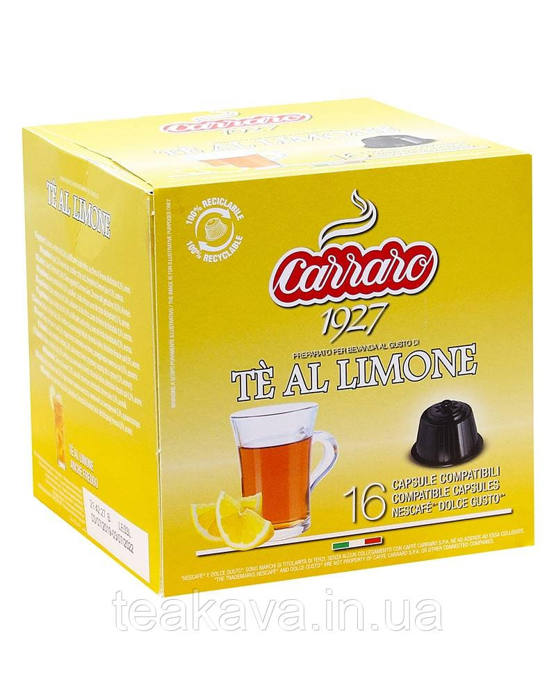 Чай у капсулах Carraro Te Al Limone DOLCE GUSTO, 16 шт., фото 1