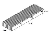 Ангар под ключ 12,5х36х4,5 Бокс - под самолеты, гараж / холодный