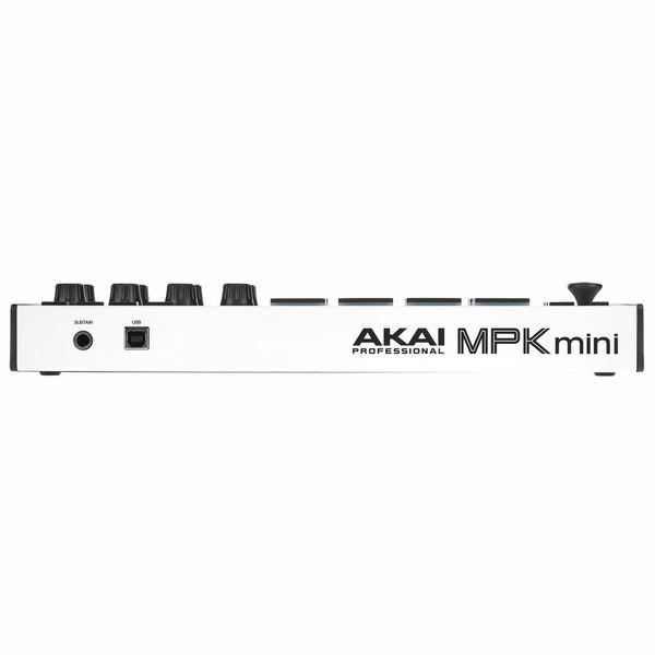 MIDI клавиатура AKAI MPK MINI MK3 White - фото 3 - id-p1623295319