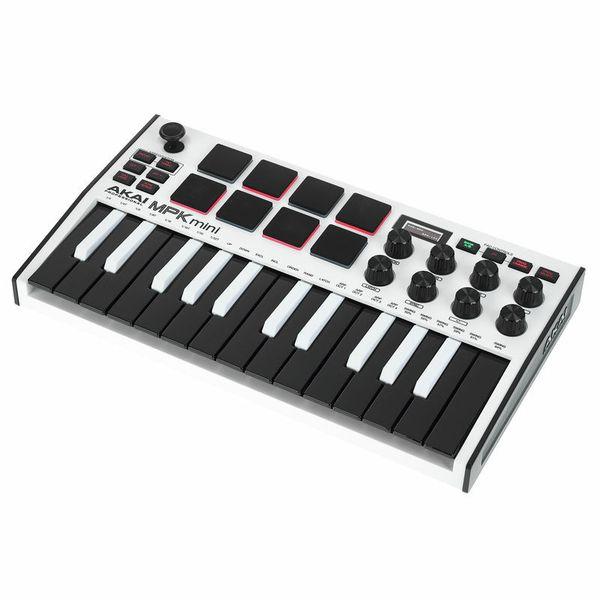 MIDI клавиатура AKAI MPK MINI MK3 White - фото 4 - id-p1623295319